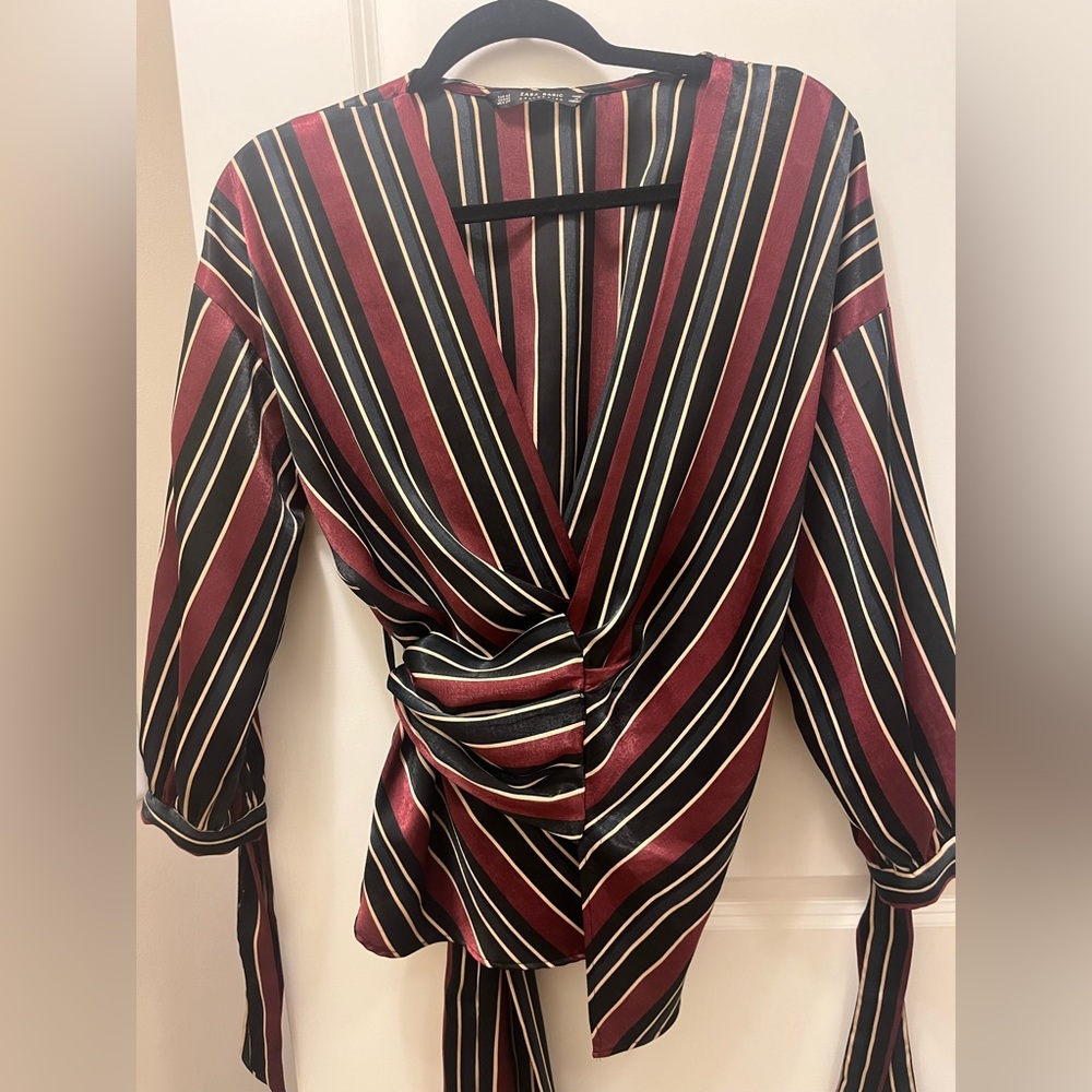 Zara wrap top